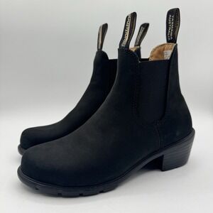 Blundstone Elastic Sided Heel Boot Women's Size 6 UK 3 Black Leather